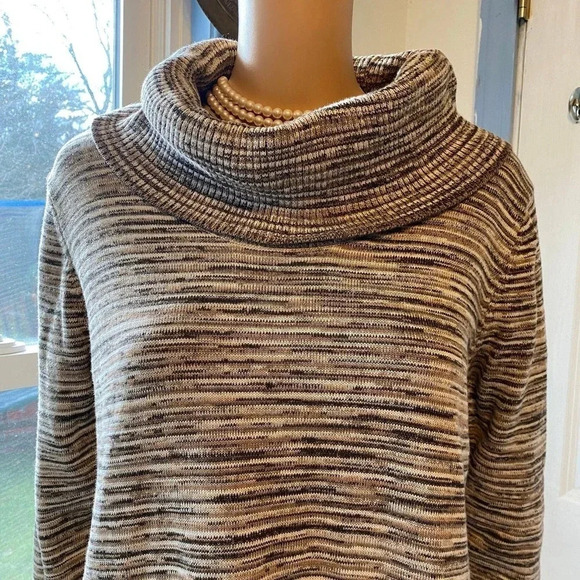 Eight eight eight Stretchy Cozy Casual SweaterDress Women M/L Pockets Preppy - Picture 6 of 7